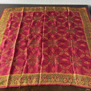 Vintage Silk Scarf 31” Square